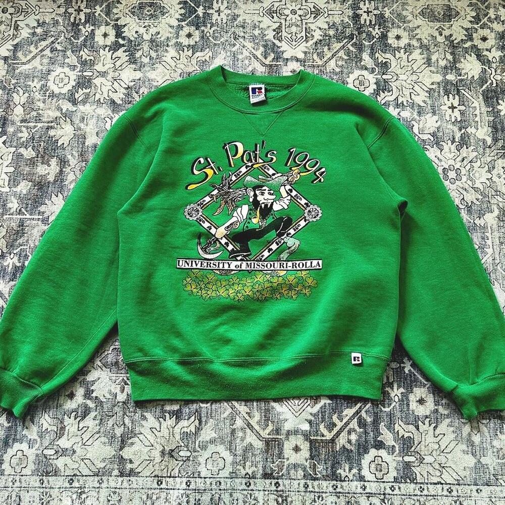 Vintage 1994 st pats crewneck on russell athletic tag made in usa
